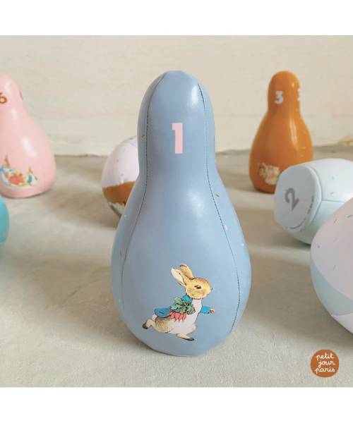 Jeu de quilles Petit Jour Pierre Lapin chez Cathy et Bruno