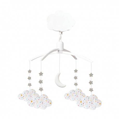 Mobile musical Trousselier nuages et étoiles