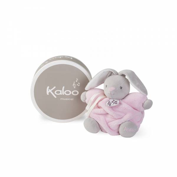 Peluche lapin rose KALOO Musicale